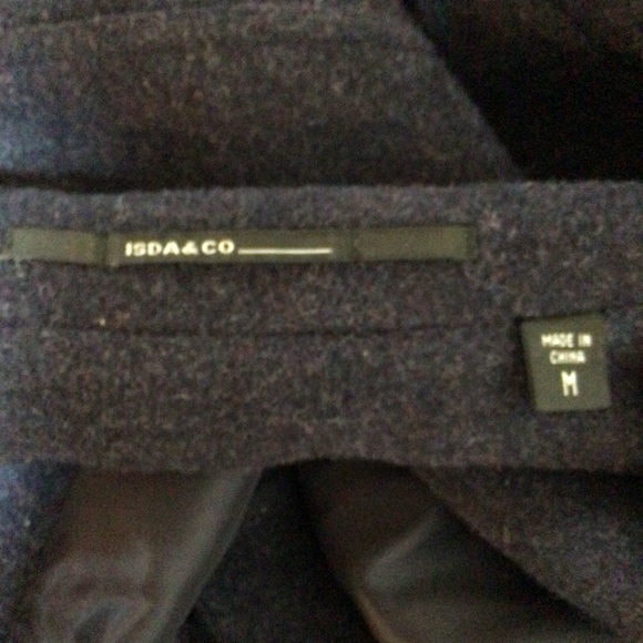 ISDA&CO Navy Wool Jacket Women's Size Medium - Picture 6 of 8